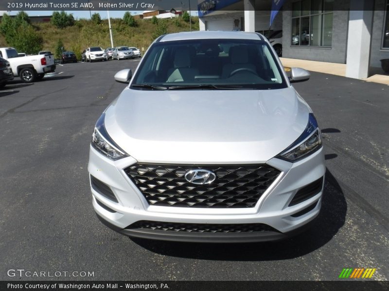 Molten Silver / Gray 2019 Hyundai Tucson SE AWD