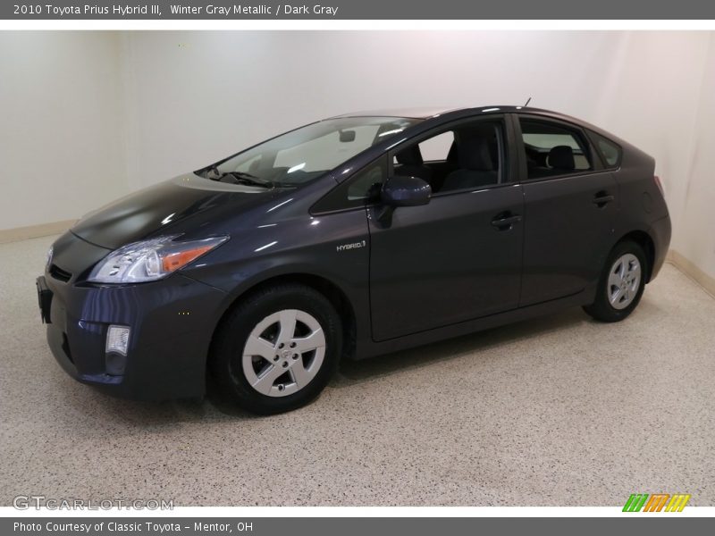 Winter Gray Metallic / Dark Gray 2010 Toyota Prius Hybrid III