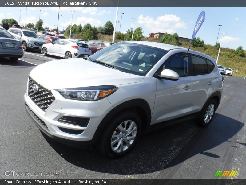 Molten Silver / Gray 2019 Hyundai Tucson SE AWD