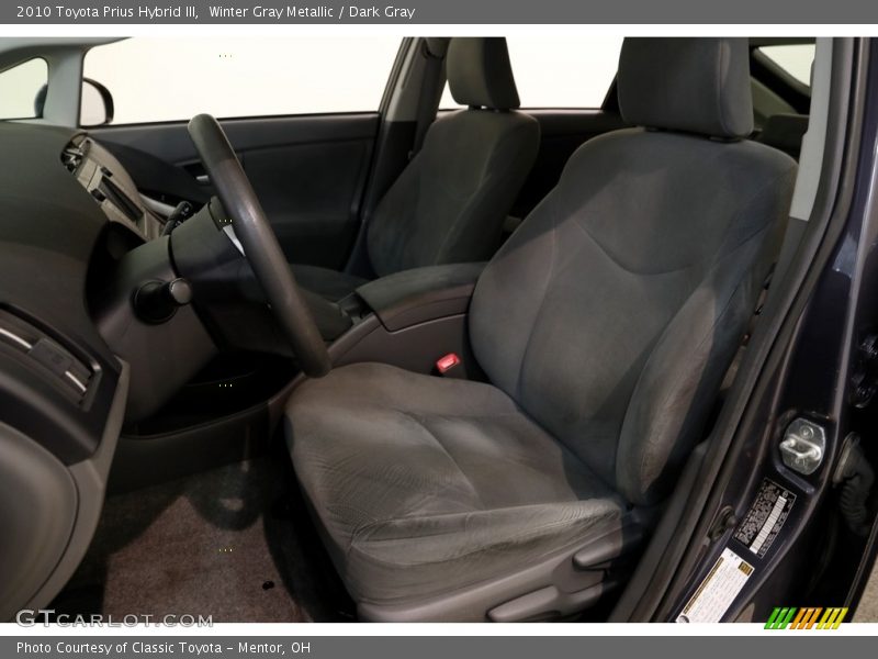 Winter Gray Metallic / Dark Gray 2010 Toyota Prius Hybrid III