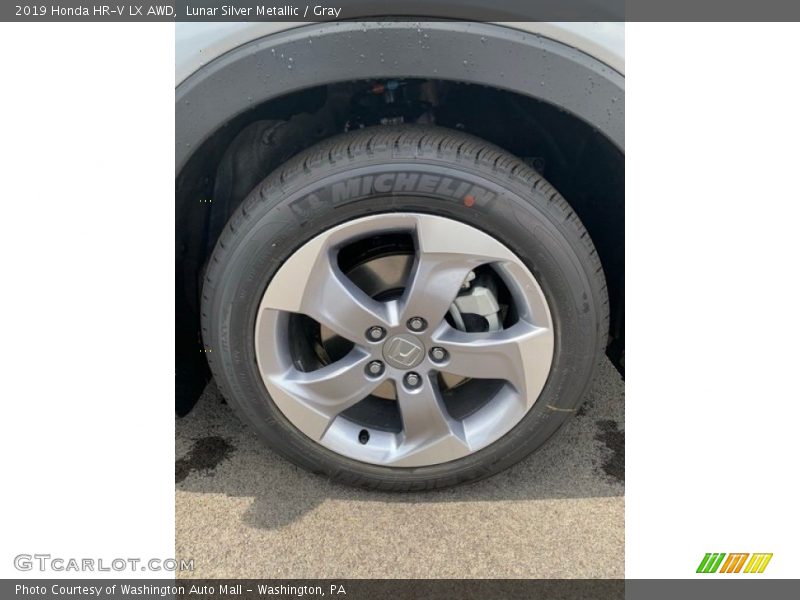 Lunar Silver Metallic / Gray 2019 Honda HR-V LX AWD