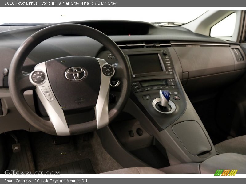 Winter Gray Metallic / Dark Gray 2010 Toyota Prius Hybrid III