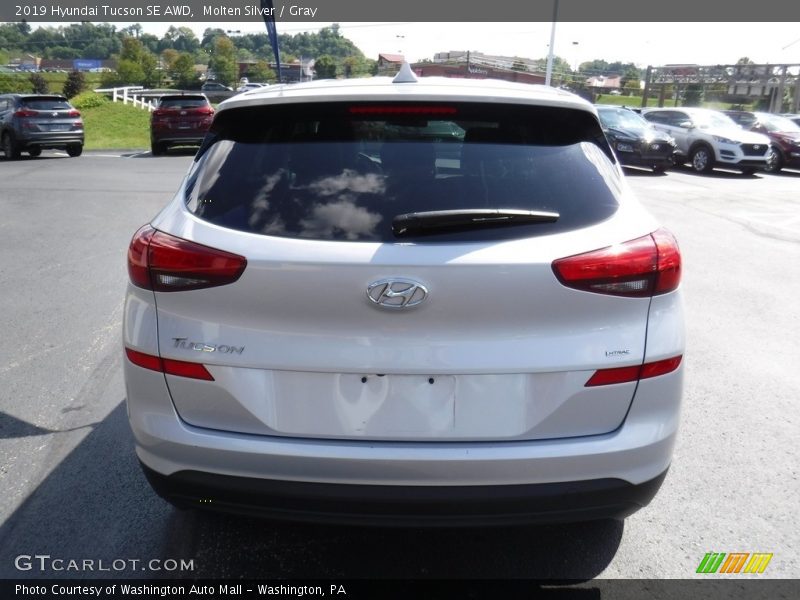 Molten Silver / Gray 2019 Hyundai Tucson SE AWD
