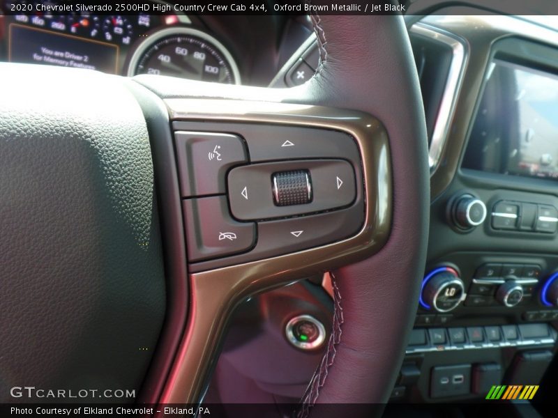 Oxford Brown Metallic / Jet Black 2020 Chevrolet Silverado 2500HD High Country Crew Cab 4x4