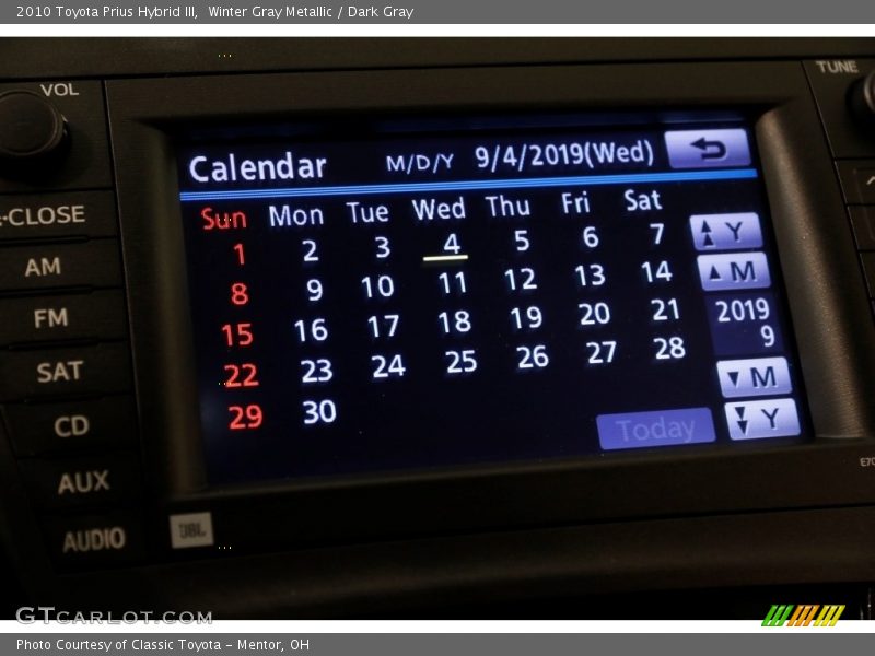 Winter Gray Metallic / Dark Gray 2010 Toyota Prius Hybrid III