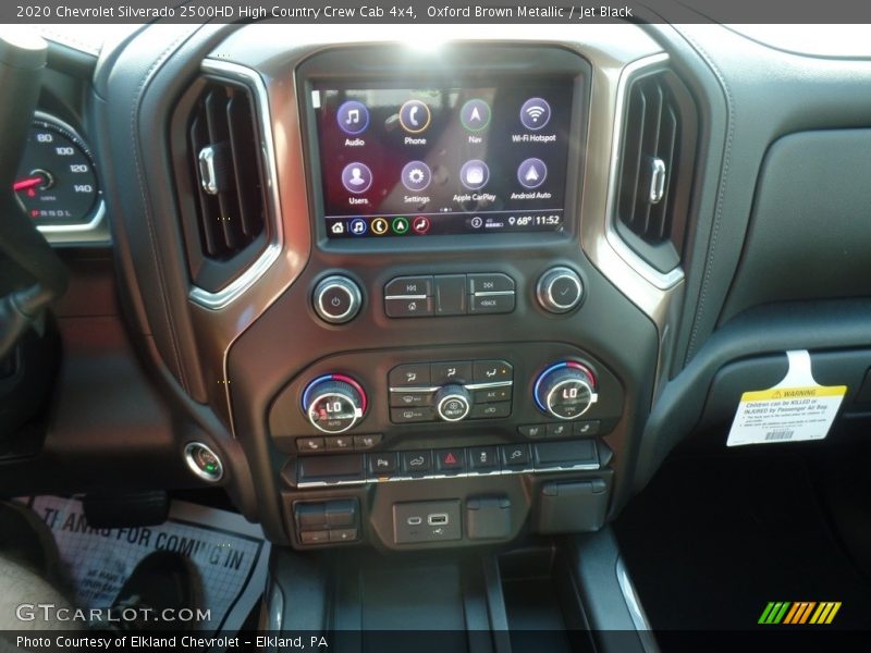 Oxford Brown Metallic / Jet Black 2020 Chevrolet Silverado 2500HD High Country Crew Cab 4x4