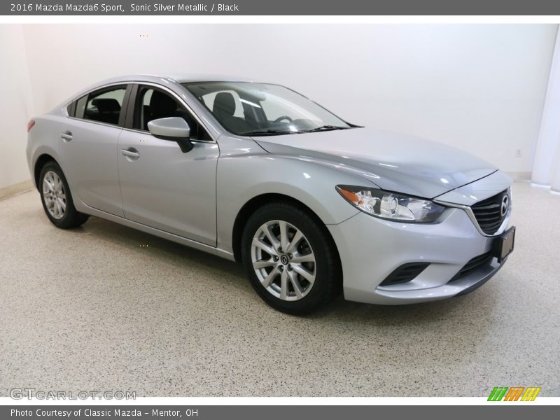 Sonic Silver Metallic / Black 2016 Mazda Mazda6 Sport