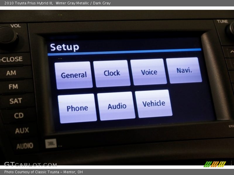 Winter Gray Metallic / Dark Gray 2010 Toyota Prius Hybrid III