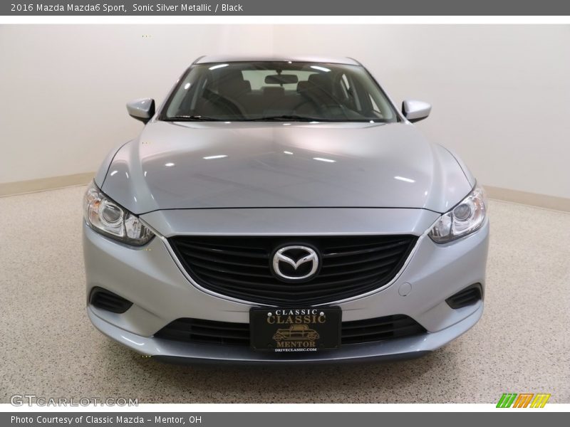 Sonic Silver Metallic / Black 2016 Mazda Mazda6 Sport