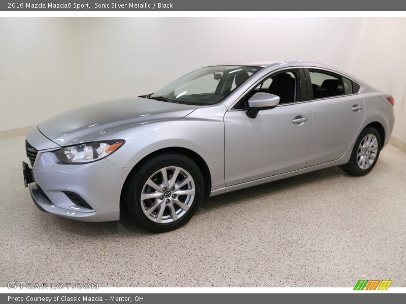 Sonic Silver Metallic / Black 2016 Mazda Mazda6 Sport