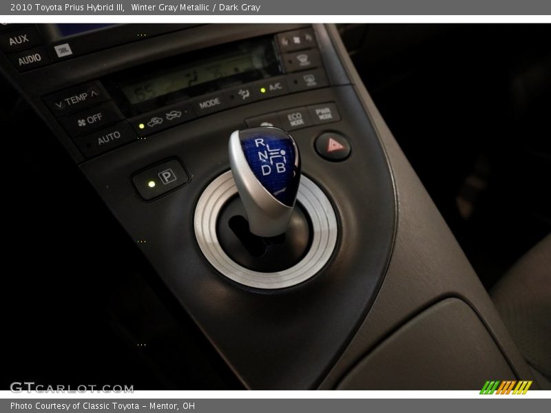 Winter Gray Metallic / Dark Gray 2010 Toyota Prius Hybrid III