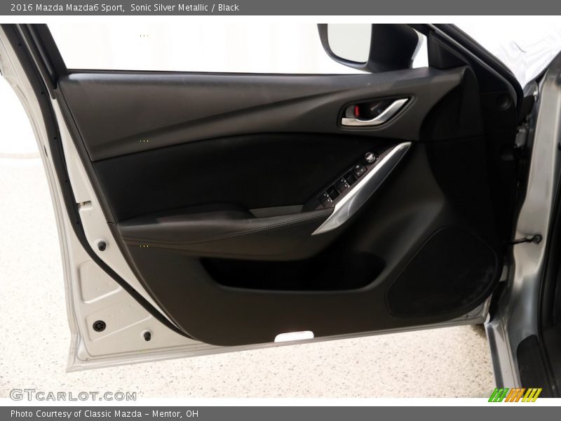 Sonic Silver Metallic / Black 2016 Mazda Mazda6 Sport