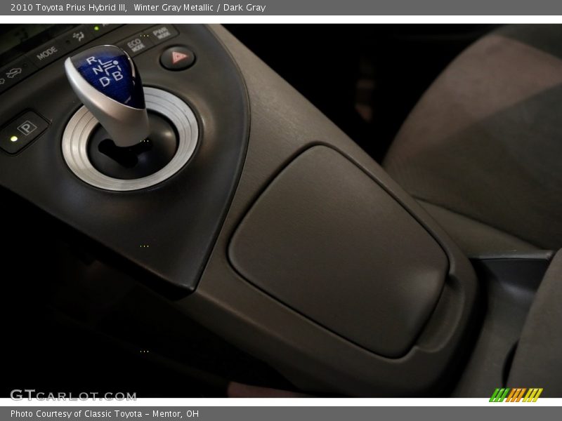 Winter Gray Metallic / Dark Gray 2010 Toyota Prius Hybrid III