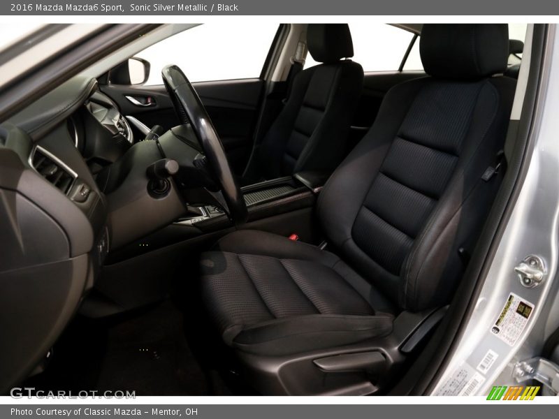 Sonic Silver Metallic / Black 2016 Mazda Mazda6 Sport