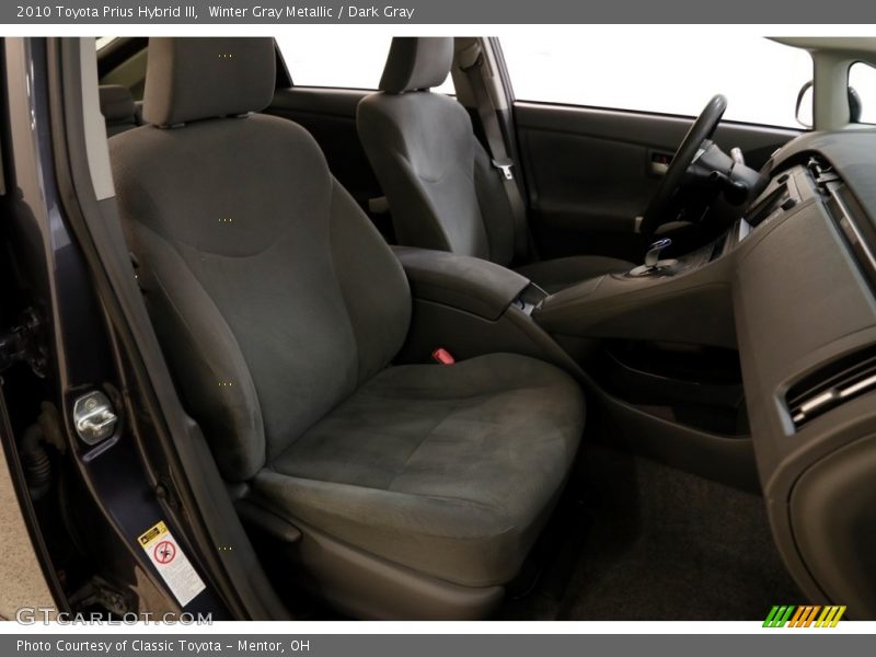 Winter Gray Metallic / Dark Gray 2010 Toyota Prius Hybrid III