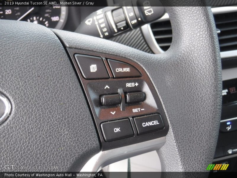 Molten Silver / Gray 2019 Hyundai Tucson SE AWD