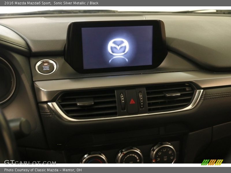Sonic Silver Metallic / Black 2016 Mazda Mazda6 Sport