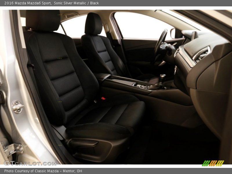 Sonic Silver Metallic / Black 2016 Mazda Mazda6 Sport