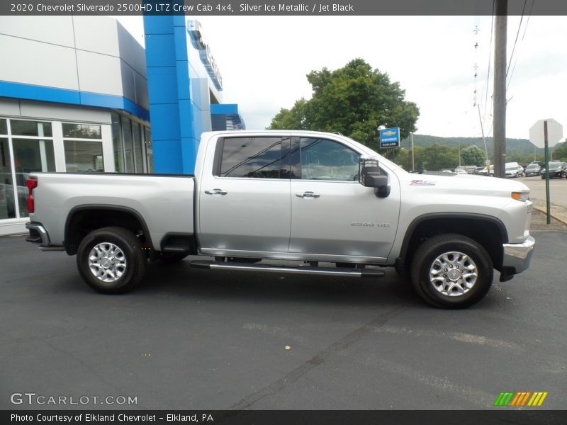 Silver Ice Metallic / Jet Black 2020 Chevrolet Silverado 2500HD LTZ Crew Cab 4x4