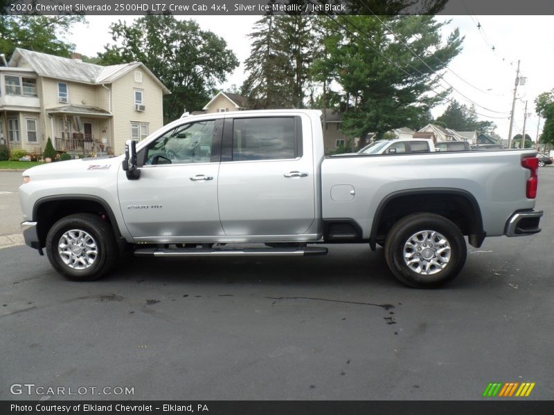 Silver Ice Metallic / Jet Black 2020 Chevrolet Silverado 2500HD LTZ Crew Cab 4x4