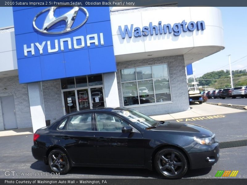 Obsidian Black Pearl / Ivory 2010 Subaru Impreza 2.5i Premium Sedan