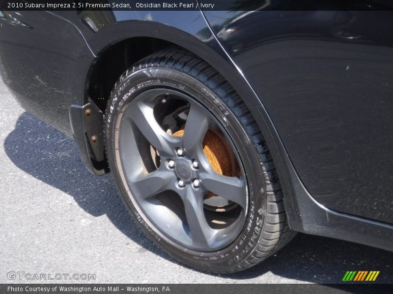Obsidian Black Pearl / Ivory 2010 Subaru Impreza 2.5i Premium Sedan