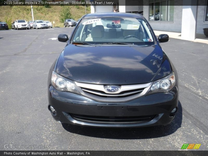 Obsidian Black Pearl / Ivory 2010 Subaru Impreza 2.5i Premium Sedan