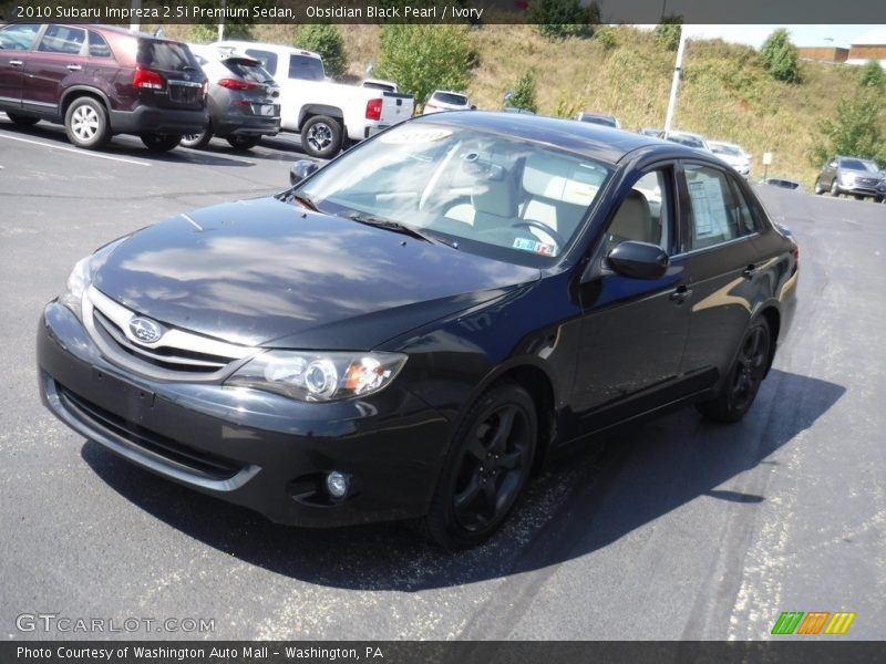 Obsidian Black Pearl / Ivory 2010 Subaru Impreza 2.5i Premium Sedan