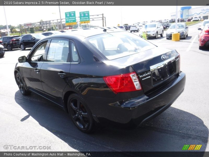 Obsidian Black Pearl / Ivory 2010 Subaru Impreza 2.5i Premium Sedan