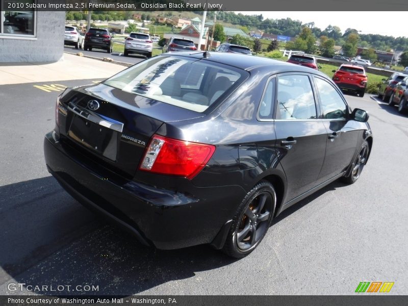 Obsidian Black Pearl / Ivory 2010 Subaru Impreza 2.5i Premium Sedan