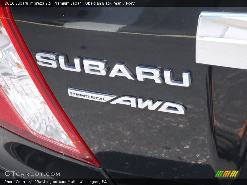 Obsidian Black Pearl / Ivory 2010 Subaru Impreza 2.5i Premium Sedan