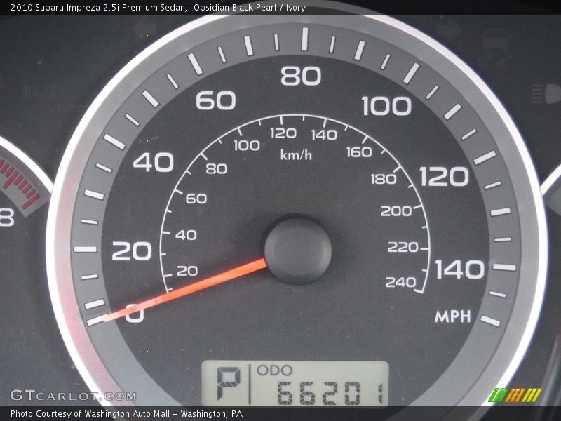 Obsidian Black Pearl / Ivory 2010 Subaru Impreza 2.5i Premium Sedan