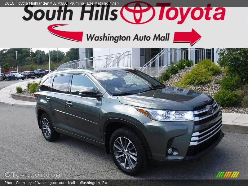 Alumina Jade Metallic / Ash 2018 Toyota Highlander XLE AWD