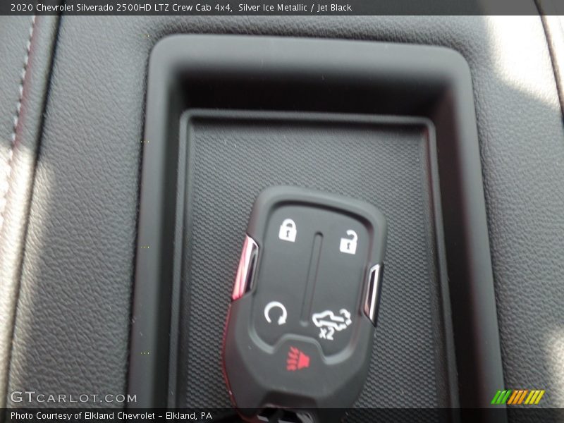 Silver Ice Metallic / Jet Black 2020 Chevrolet Silverado 2500HD LTZ Crew Cab 4x4