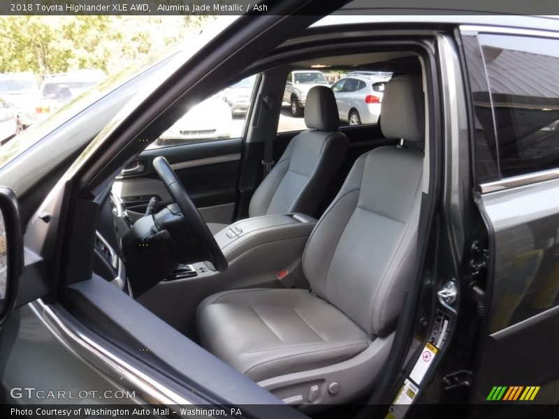 Alumina Jade Metallic / Ash 2018 Toyota Highlander XLE AWD