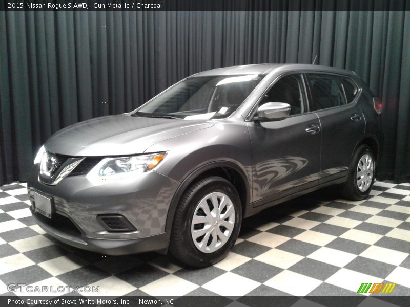 Gun Metallic / Charcoal 2015 Nissan Rogue S AWD