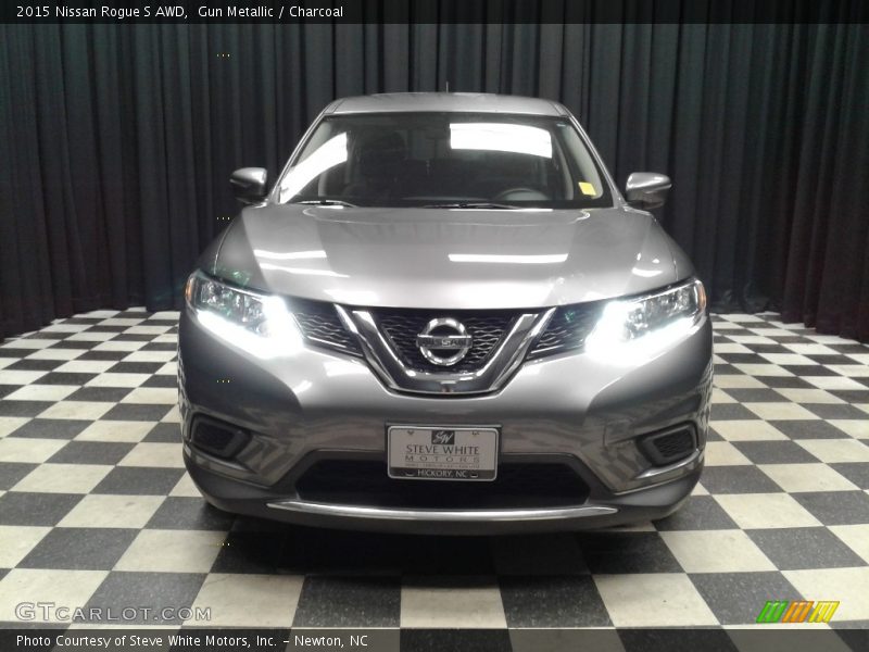 Gun Metallic / Charcoal 2015 Nissan Rogue S AWD