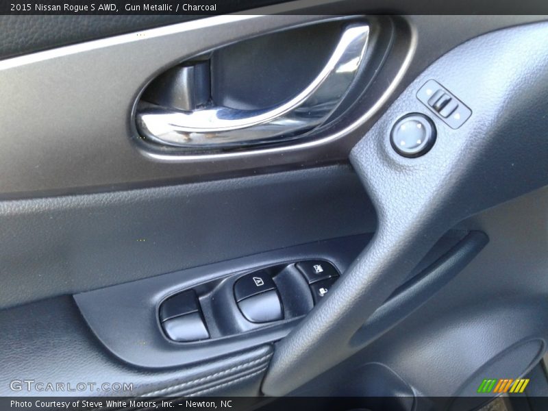 Gun Metallic / Charcoal 2015 Nissan Rogue S AWD