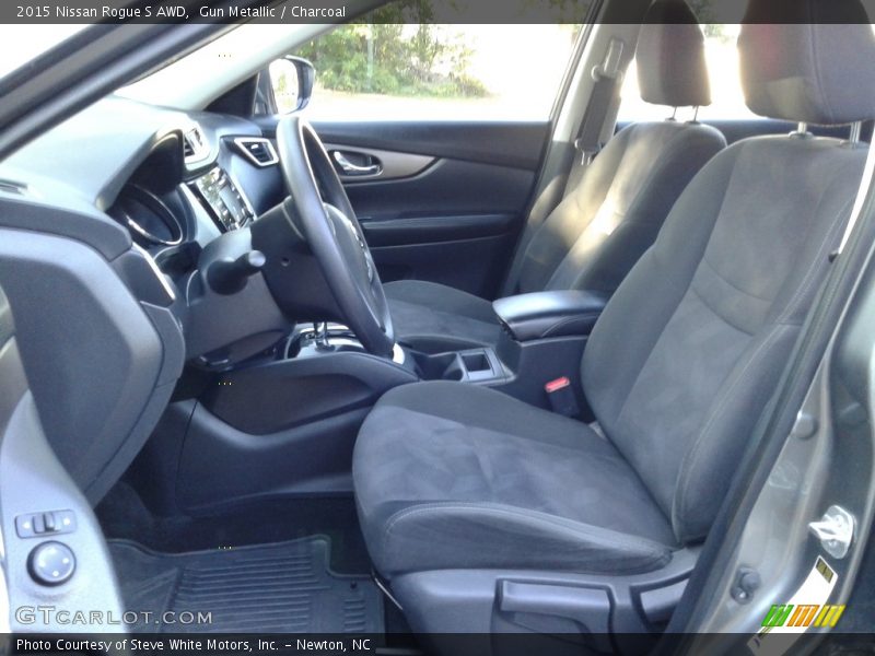 Gun Metallic / Charcoal 2015 Nissan Rogue S AWD