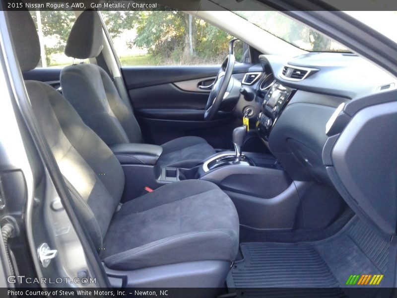 Gun Metallic / Charcoal 2015 Nissan Rogue S AWD