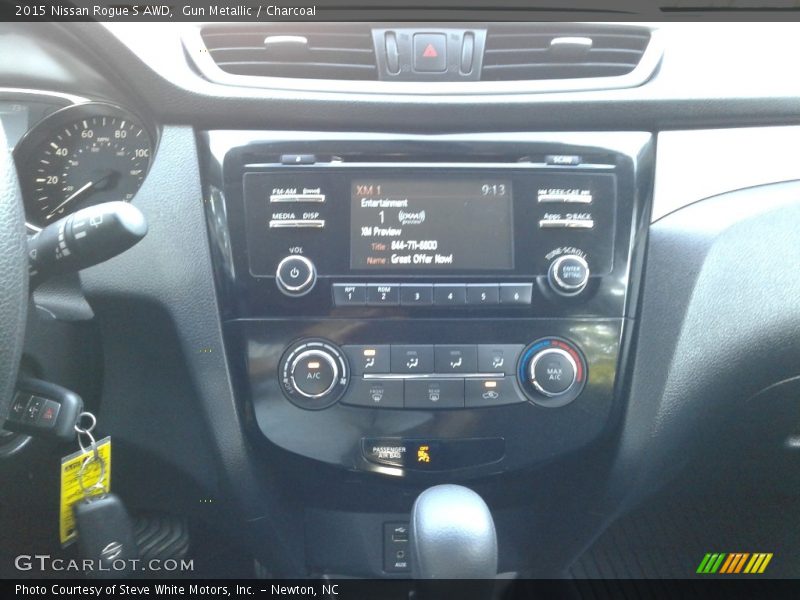 Gun Metallic / Charcoal 2015 Nissan Rogue S AWD
