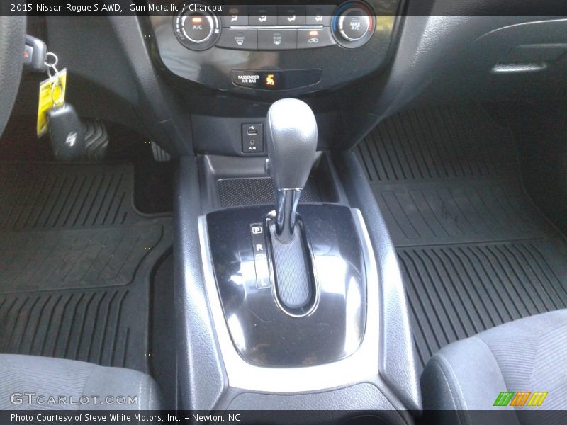 Gun Metallic / Charcoal 2015 Nissan Rogue S AWD