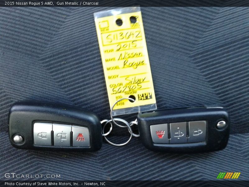 Gun Metallic / Charcoal 2015 Nissan Rogue S AWD