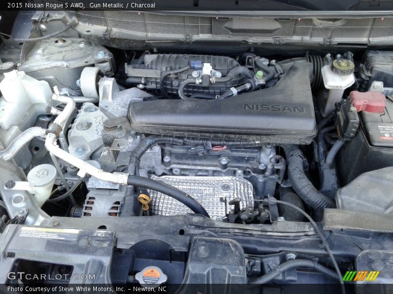 Gun Metallic / Charcoal 2015 Nissan Rogue S AWD