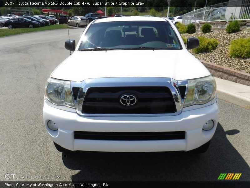 Super White / Graphite Gray 2007 Toyota Tacoma V6 SR5 Double Cab 4x4