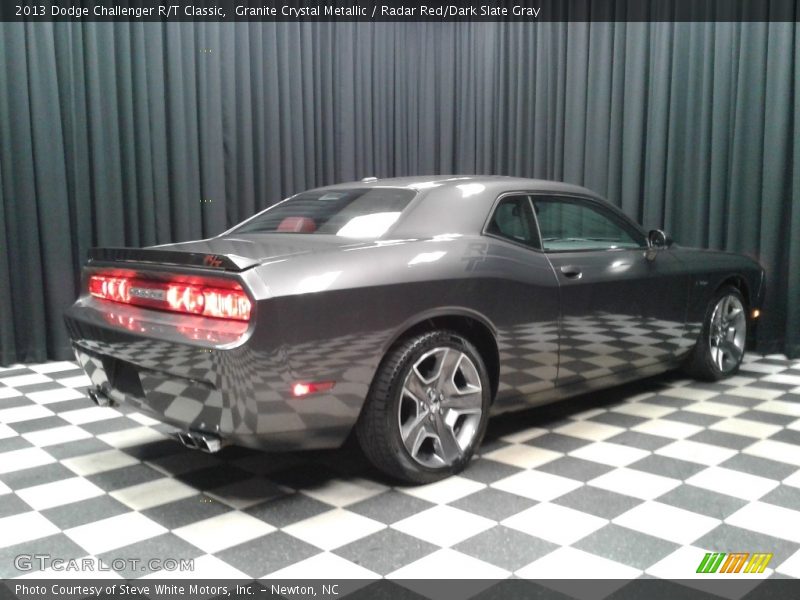 Granite Crystal Metallic / Radar Red/Dark Slate Gray 2013 Dodge Challenger R/T Classic