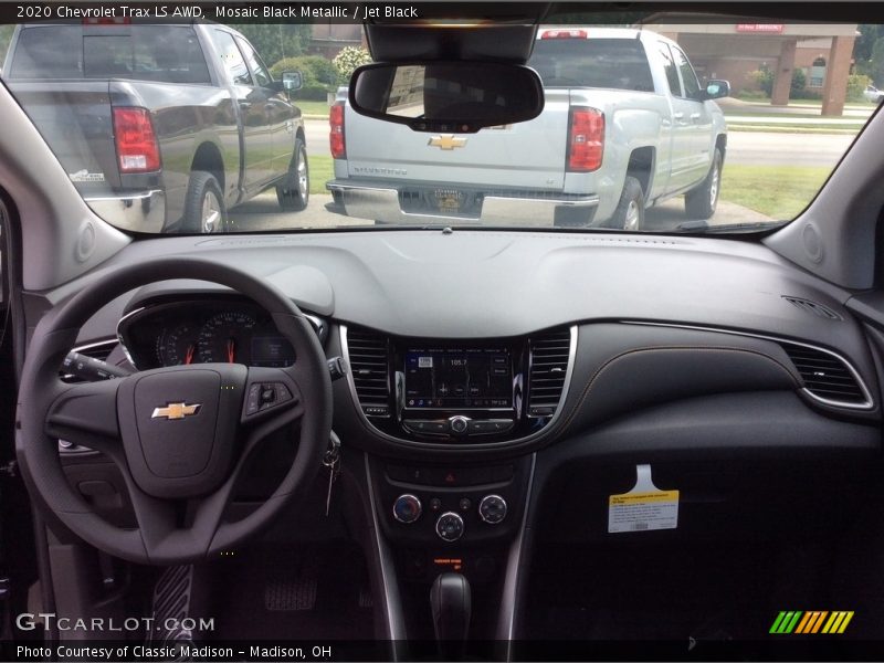 Mosaic Black Metallic / Jet Black 2020 Chevrolet Trax LS AWD