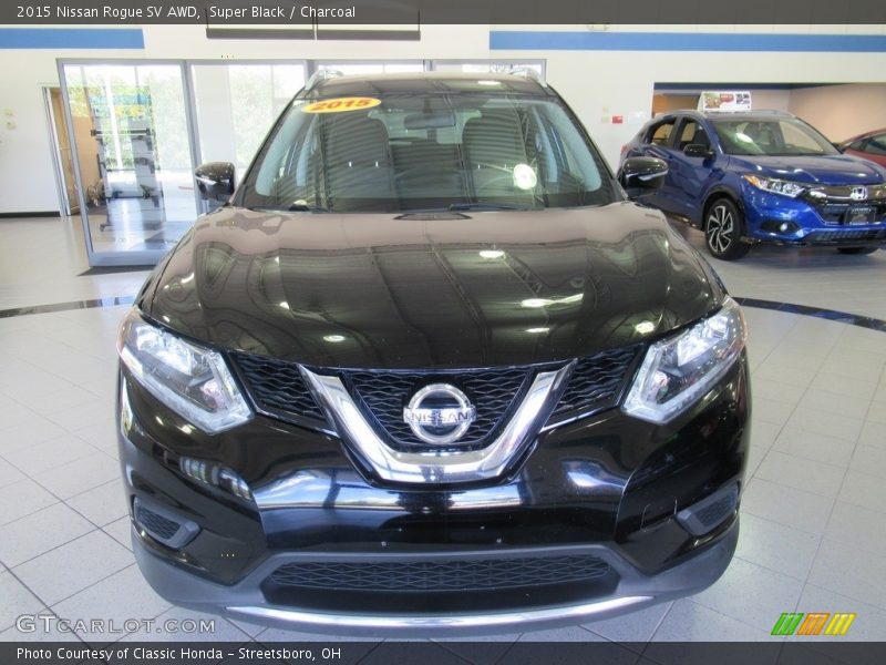 Super Black / Charcoal 2015 Nissan Rogue SV AWD