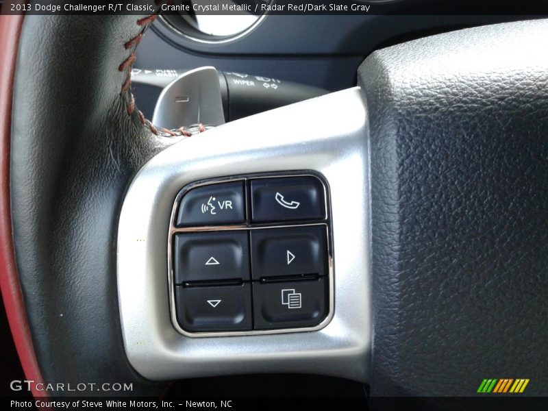 Granite Crystal Metallic / Radar Red/Dark Slate Gray 2013 Dodge Challenger R/T Classic