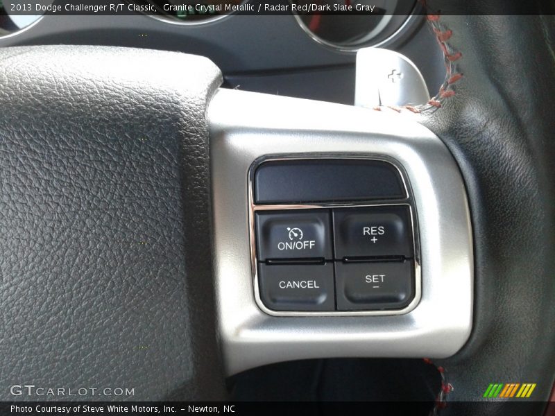 Granite Crystal Metallic / Radar Red/Dark Slate Gray 2013 Dodge Challenger R/T Classic